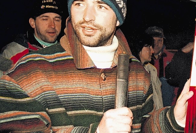 Franci Petek je leta 1991 v Val di Fiemmu osvojil zlato kolajno na veliki skakalnici.