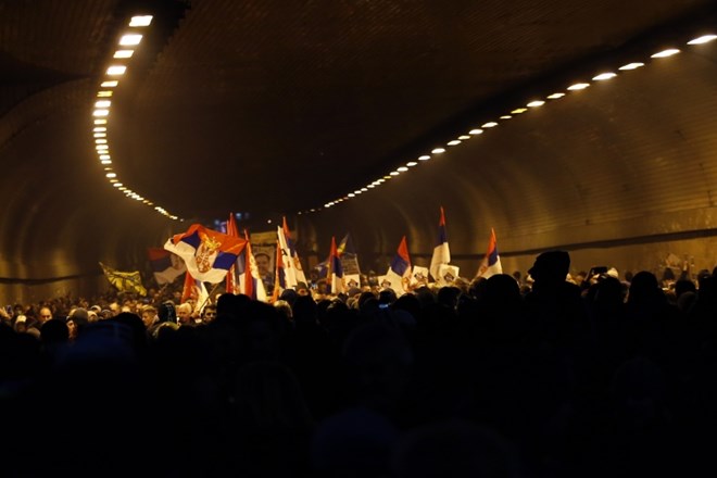 #foto Protesti proti Vučiću dvanajsti teden zapored