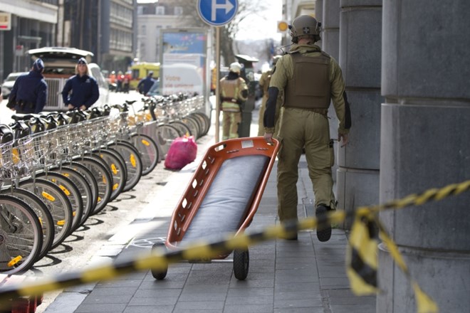 Bombni preplah v evropski četrti v Bruslju lažen 