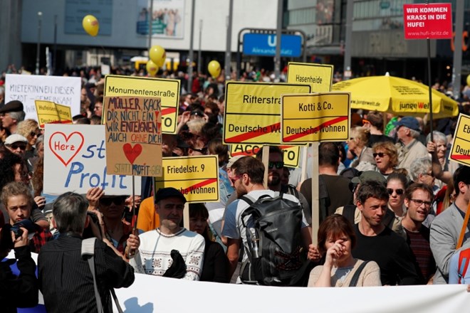 #foto V Nemčiji protesti proti visokim najemninam