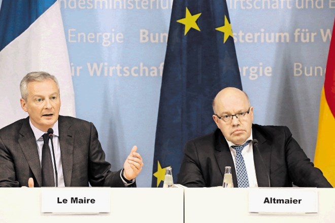 Bruno Le Maire, francoski minister za finance (na fotografiji levo)