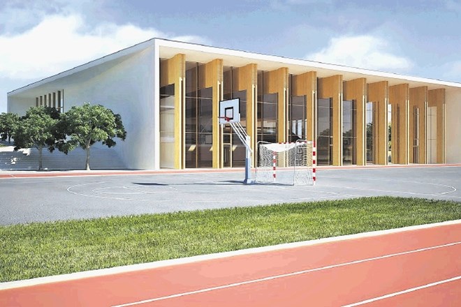 Nizkoenergijsko športno dvorano bo mogoče predeliti v tri enote.