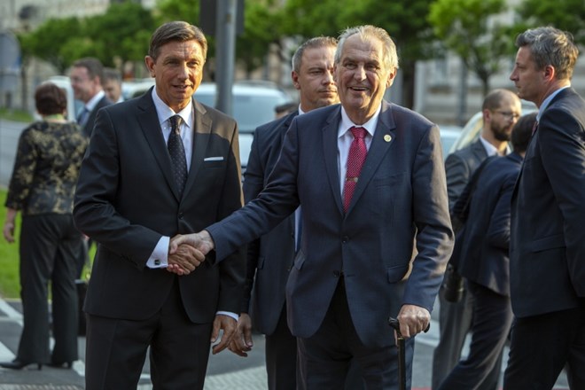 Predsednik republike Borut Pahor in češki predsednik Miloš Zeman.
