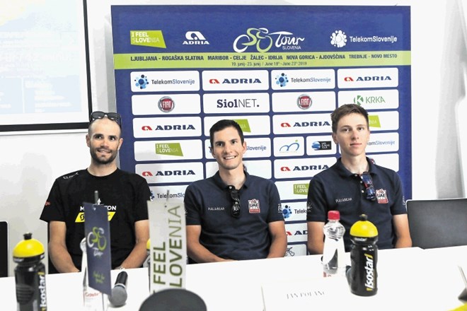 Največji slovenski zvezdniki 26. kolesarske dirke po Sloveniji  bodo (z leve)  Luka Mezgec, Jan Polanc  in Tadej Pogačar.