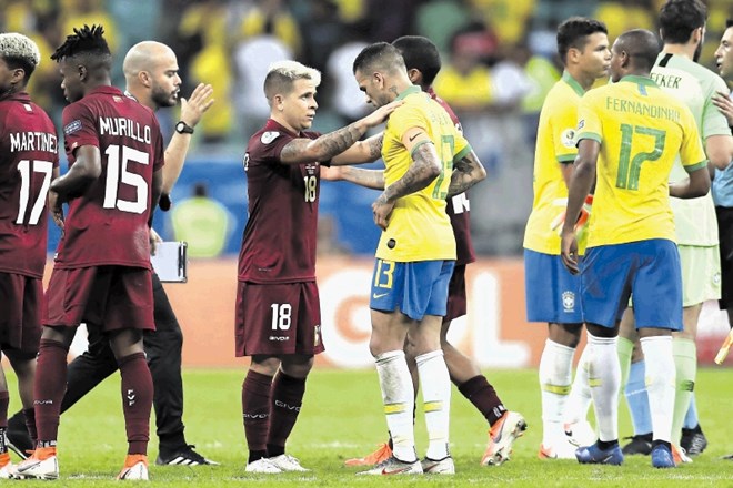 Brazilci po remiju z Venezuelo niso mogli skriti razočaranja.