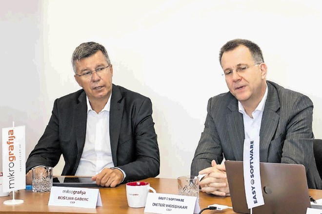 Boštjan Gaberc in Dieter Weisshaar sta podpisala pogodbo o dolgoročnem partnerskem sodelovanju.