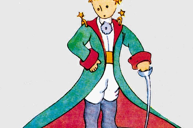 Mali princ, kot ga je narisal Antoine de Saint-Exupéry.