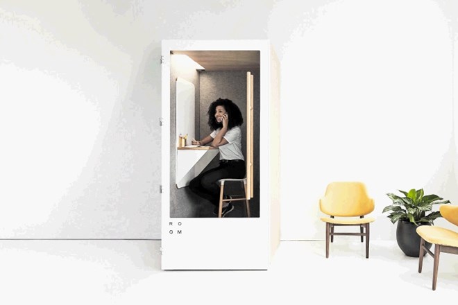 Ameriško podjetje Room izdeluje montažne zasebne pisarne za zaposlene, ki v glasnih odprtih pisarnah potrebujejo nekaj miru.