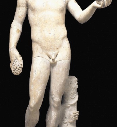 Kip mladega Bakha: trup je nedvomno rimski in je najprej pripadal Apolonu,  v 17. stoletju pa ga je rimski restavrator...