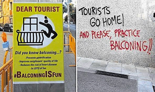 Barcelona: »Turisti, pojdite domov in, prosim, vadite balkoning.«