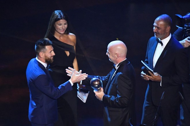 Messi med prejemom nagrade