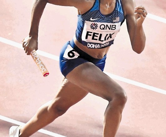 Allyson Felix ima poleg 13 zlatih kolajn na svetovnih prvenstvih še šest olimpijskih zlatih odličij.