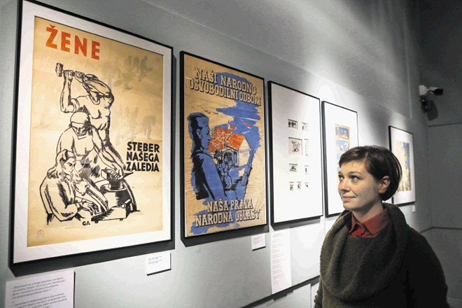 »Med deli uporabne grafike izstopa njen plakat Žene, po mnenju umetnice bi morala biti namreč ženska v socializmu javna...