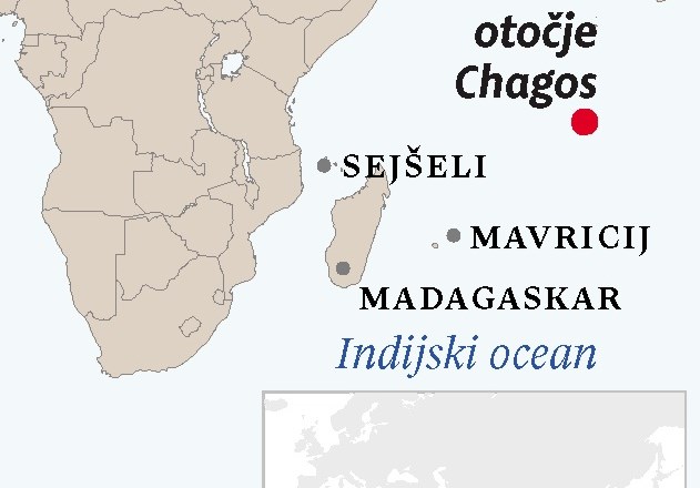 Velika Britanija otočja Chagos v Indijskem oceanu noče vrniti Mavriciju.