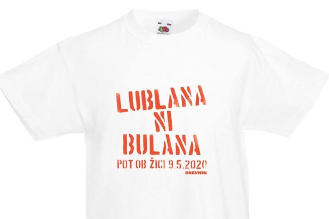 Ob tej priložnosti Dnevnik deli majice z napisom Lublana ni bulana.