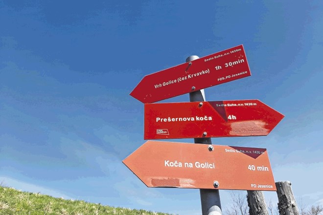 Najstrmejša, a tudi najslikovitejša  pot na vrh Golice vodi čez Krvavko.
