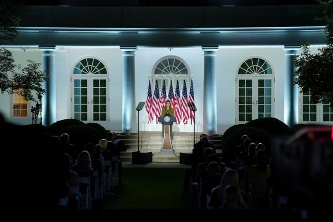 #foto #video Melania Trump povzdigovala soproga in se držala svojih tem
