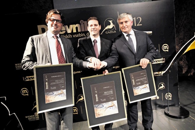 Podjetje Evrosad pod vodstvom direktorja Boštjana Kozoleta (na sredi) je postalo dolenjsko-posavska gazela leta 2012, ko sta...
