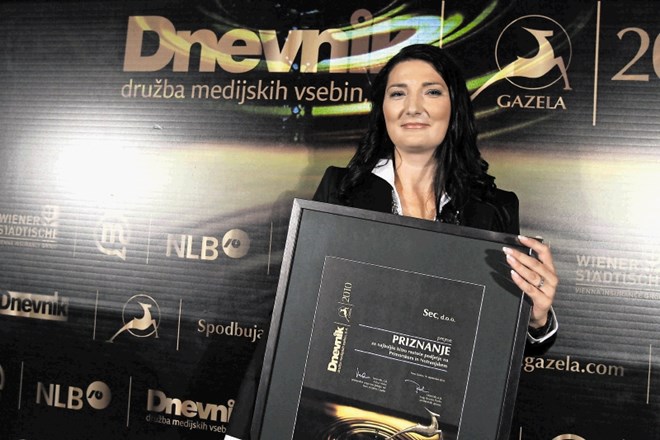 Leta 2010 je regijsko in bronasto priznanje prejelo podjetje Sec pod vodstvom Ane Sedej.