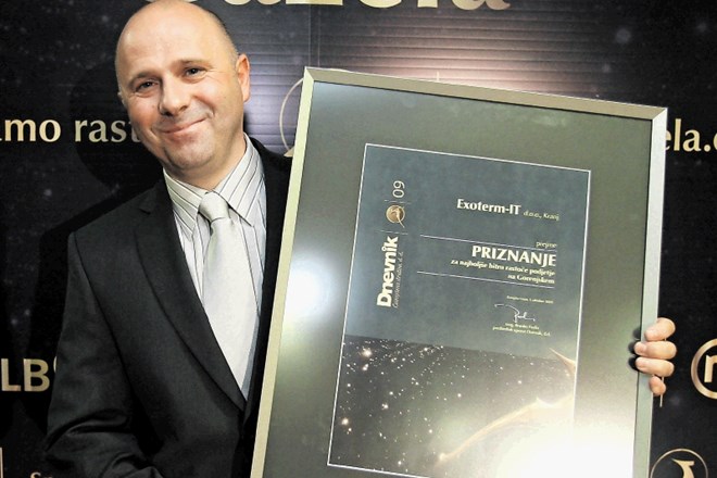 Leta 2009 je priznanje gorenjske in bronaste gazele pripadlo podjetju Exoterm-IT z direktorjem Bojanom Vebrom na čelu.