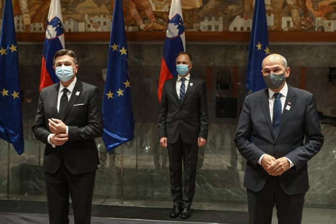 Predsednik republike Borut Pahor in predsednik vlade Janez Janša.