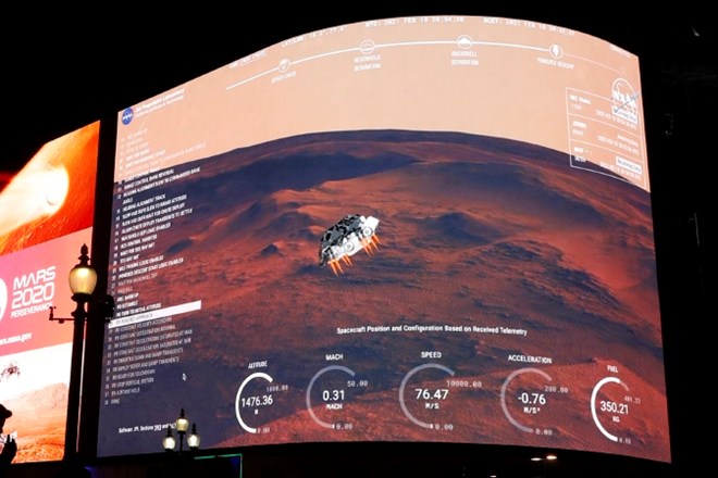 #foto #video Nasin rover Perseverance pristal na Marsu