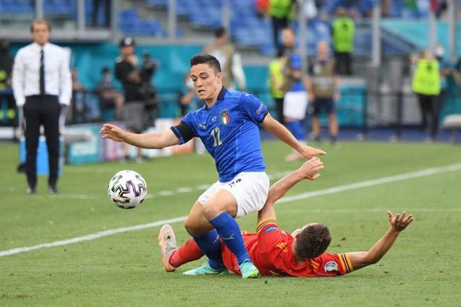 Matteo Pessina je zadel za zmago Italije nad Walesom z 1:0.