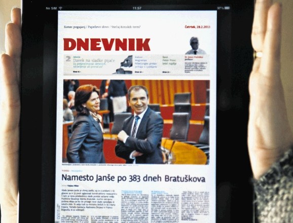 Prvega marca 2013 je bilo mogoče Dnevnik prebrati že tudi na elektronskih tablicah.