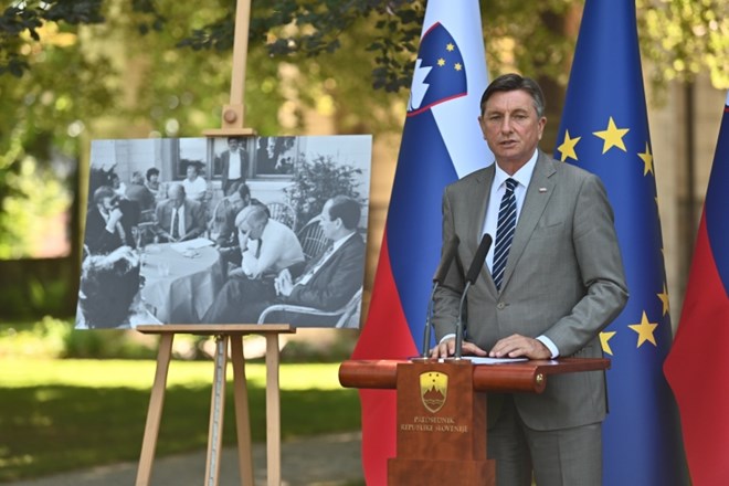 Ljubljana, Vila Podrožnik. Predsednik republike Borut Pahor je ob 30. obletnici sprejema Brionske deklaracije priredil...