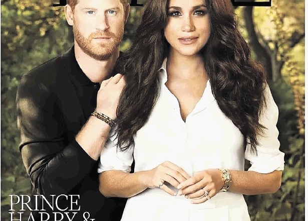 Fotografija Harryja in Meghan na naslovnici revije Time