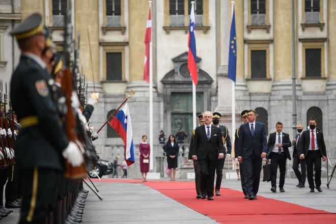 #foto: Pahor z latvijskim predsednikom o pogledih na vzhodno partnerstvo in zahodni Balkan