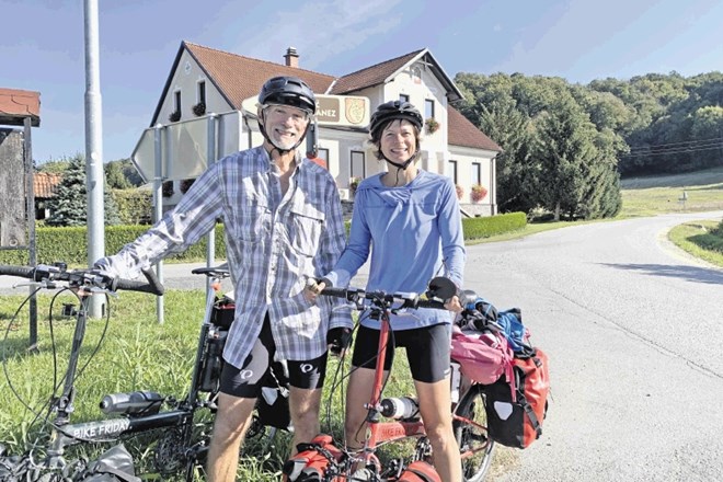 Američana Karen in Van sta v treh mesecih prekolesarila 1700 kilometrov, tudi Slovenske gorice.