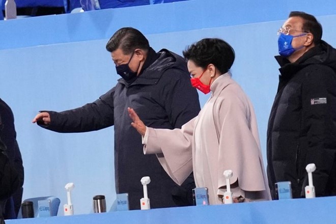 Kitajski predsednik Xi Jinping s svojo soprogo.