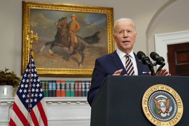 ZDA prepovedujejo uvoz ruskih energentov, je povedal predsednik Joe Biden.