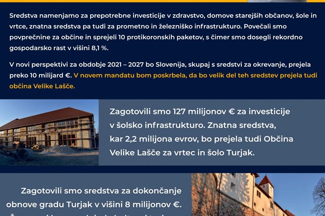 Odziv župana Velikih Lašč na volilni oglas SDS