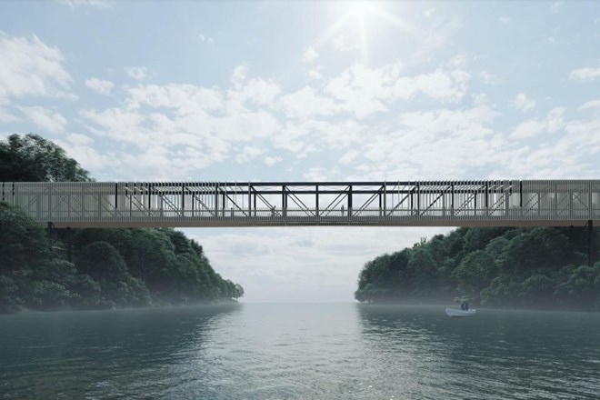 Z mostom Simona Jenka bodo povezali bregove Save