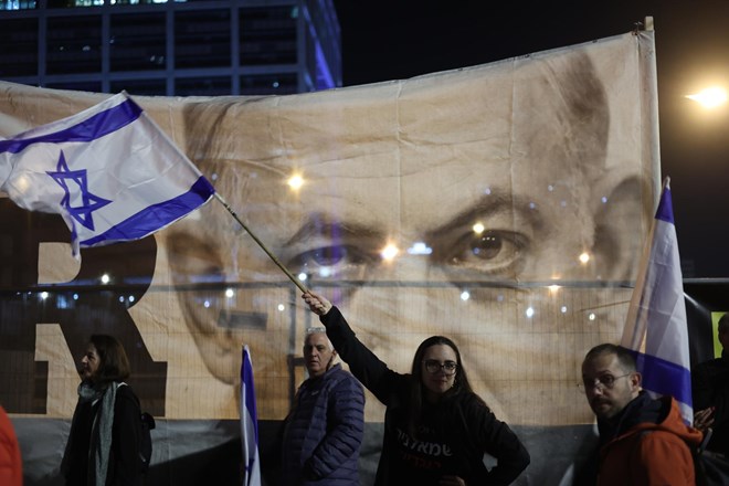 #video: Desettitoči protestirali proti Netanjahujevi vladi