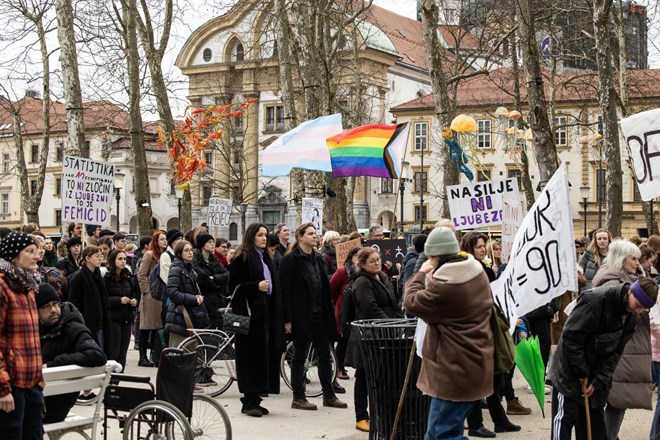 Feministični protestni shod: 8. marec ni dan praznovanja, temveč dan upora