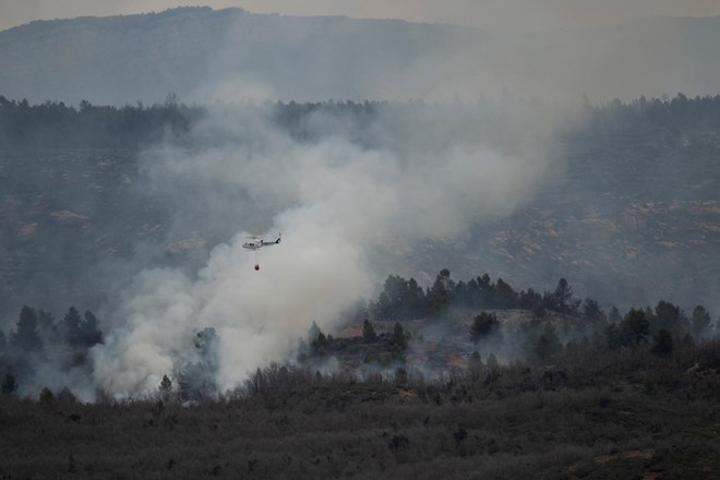 #foto #video V požarih v Španiji od četrtka uničenih 4000 hektarjev površin