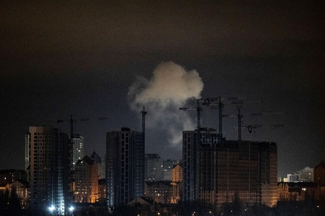 Največji napad z droni na ukrajinsko prestolnico od začetka ruske invazije