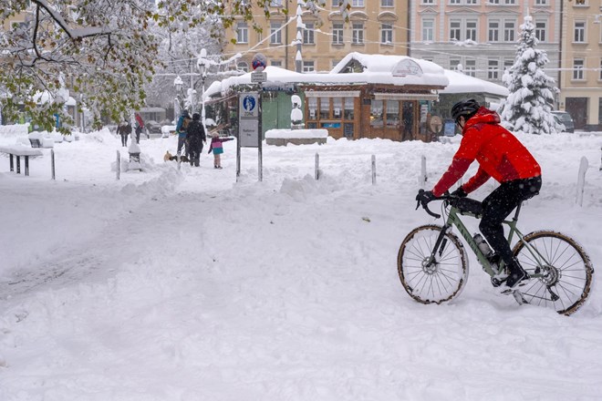 #foto #video Sneženje ohromilo jug Nemčije; München odrezan od sveta