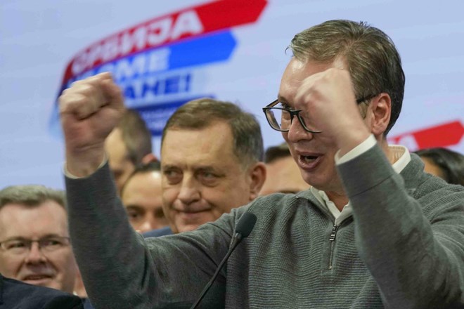 #video Vučić zmagal z 38,9 odstotki