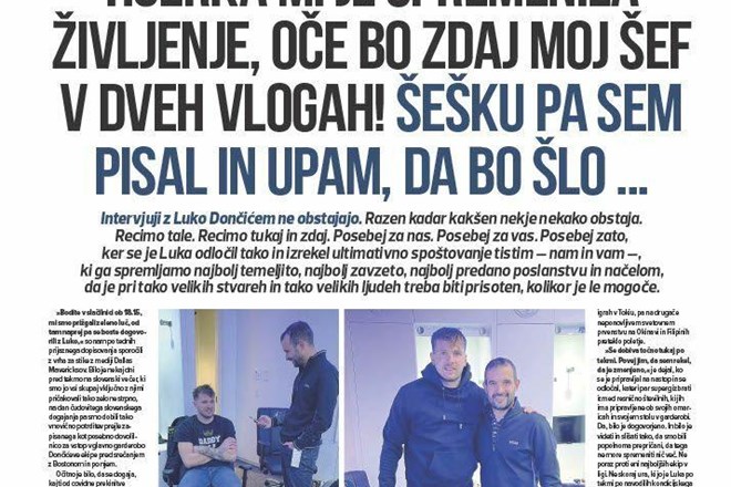 #intervju Luka Dončić: Zdaj je vse drugače, ker vem, da grem domov k njej