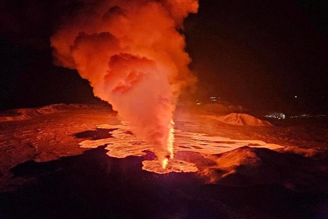 #foto #video Na Islandiji že tretjič izbruhnil vulkan