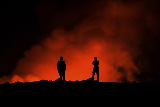 #foto #video Na Islandiji že tretjič izbruhnil vulkan