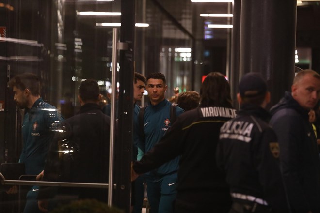 #video #foto Cristiano Ronaldo v Ljubljani, a mimo navijačev