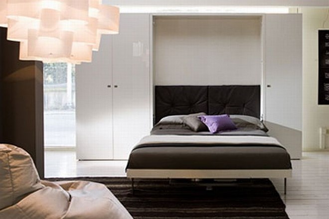 Majhno stanovanje: prihranite prostor z zložljivo posteljo
