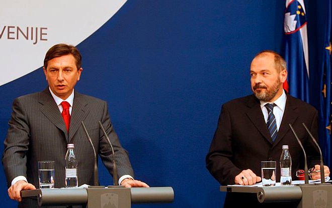 Borut Pahor in Franc Križanič.
