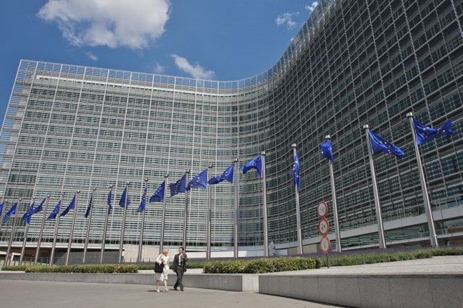 Sedež evropske komisije v Bruslju.