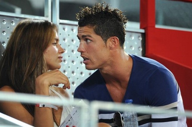 Cristiano Ronaldo in Irina Shayk.